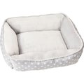 Cosmo Fur Babies Polkadot Step In Dog Bed, Gray  