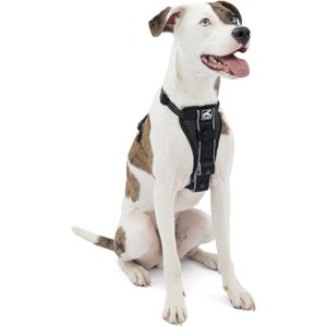 Kurgo Tru-Fit Quick Release & Seatbelt Tether Smart Dog Harness, Black, Medium 