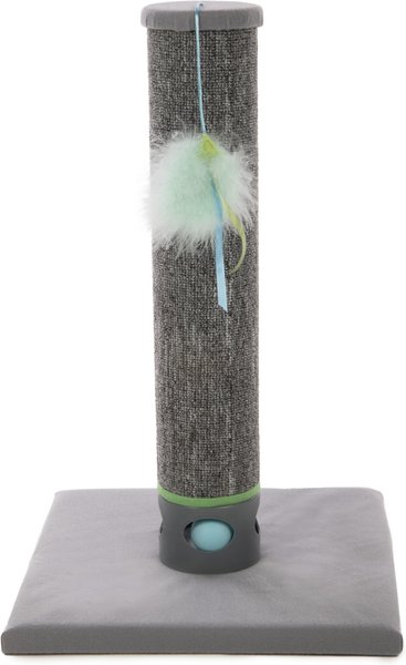 SmartyKat Playful Post Carpet Cat Scratching Post with Track Toy Base slide 1 of 7