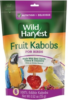 Wild Harvest Fruit Kabobs Bird Treats, 6 count, slide 1 of 1
