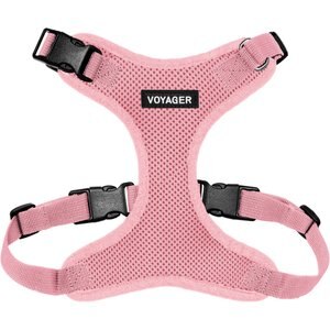 Best Pet Supplies Voyager Step-in Lock Dog Harness, Pink with Matching Trim, Small