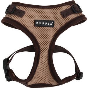 Puppia RiteFit Polyester Back Clip Dog Harness, Beige, Small: 13.0 to 19.0-in chest