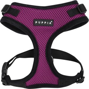 Puppia RiteFit Polyester Back Clip Dog Harness, Purple, Medium: 15.0 to 22.0-in chest