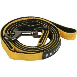 Puppia Two-Tone Polyester Dog Leash, Yellow, Small: 3.81-ft long, 0.4-in wide