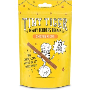Tiny Tiger Meaty Tenders Sticks Cat Treats, Chicken Recipe, 20 count