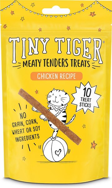 Tiny Tiger Meaty Tenders Sticks Cat Treats, Chicken Recipe, 40 count slide 1 of 6