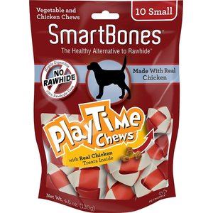 SmartBones Small PlayTime Chicken Chews Dog Treats, 10 pack, bundle of 2
