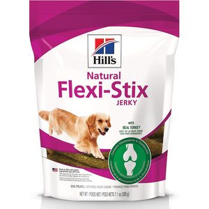 Hill's Natural Flexi-Stix Turkey Jerky Dog Treats, 7.1-oz bag, bundle of 2