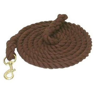 Gatsby Cotton Bolt Snap Horse Lead, 8-ft, Brown