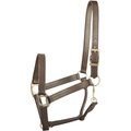 Gatsby Triple Stitched Leather Horse Halter, Brown, Cob
