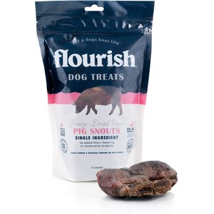 Flourish Pig Snouts Freeze-Dried Dog Treats, 4 count