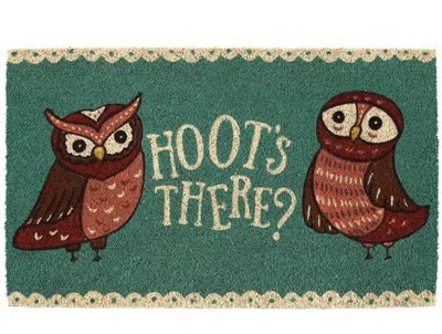 Design Imports Hoots There Doormat, slide 1 of 1