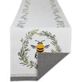 Design Imports Bee Kind Reversible Embellished Table Runner, 108-in