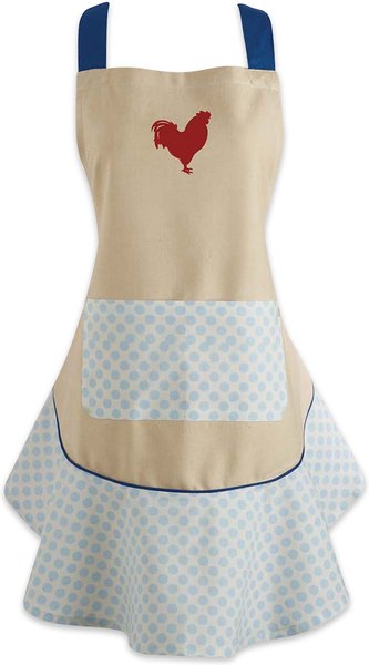 Design Imports Red Rooster Ruffle Apron slide 1 of 9