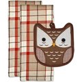 Design Imports Autumn Owl Potholder Gift Set, 3 count