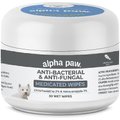 Alpha Paw Antibacterial & Antifungal Medicated Dog & Cat Wipes, 50 count