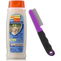 Hartz UltraGuard Rid Flea & Tick Oatmeal Dog Shampoo + Groomer's Best Flea Comb