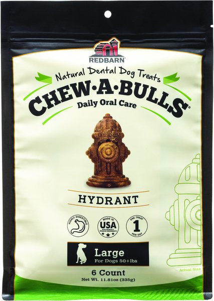 Redbarn Chew-A-Bull Hydrant Large Dental Dog Treat slide 1 of 4