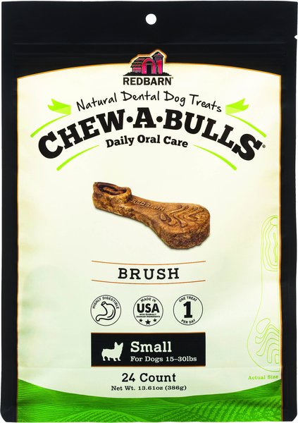 Redbarn Chew-A-Bull Brush Small Dental Dog Treat slide 1 of 4