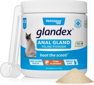 Vetnique Labs Glandex Tuna Flavored Powder Digestive Supplement for Cats, slide 1 of 1