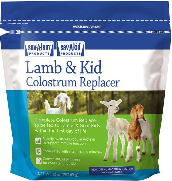 Save-A-Caf Sav-A-Lam Sav-A-Kid Lamb & Kid Colostrum Replacer, 10-oz pouch slide 1 of 8