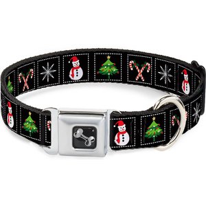 Buckle-Down Christmas Dog Collar, Medium