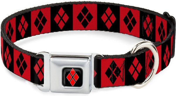 Buckle-Down Harley Quinn Diamond Dog Collar, Wide-Medium slide 1 of 9