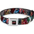 Buckle-Down Marvel Avengers Hero/Villain Poses Dog Collar, Medium