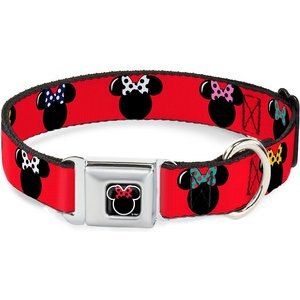 Buckle-Down Minnie Mouse Dog Collar, Medium