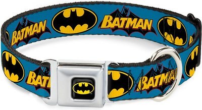Buckle-Down Vintage Batman Logo & Bat Signal Dog Collar, slide 1 of 1