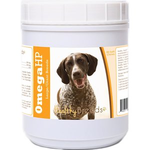 Healthy Breeds Omega HP Fatty Acid Skin & Coat Support Soft Chews Dog Supplement, 90 count