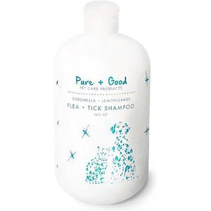 Pure + Good Flea + Tick Dog & Cat Shampoo, 16-oz bottle