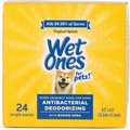 Wet Ones Deodorizing Individually Wrapped Antibacterial Dog Wipes, 24 count