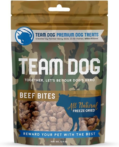 Team Dog Beef Bites Dog Freeze-Dried Treats, 5.4-oz bag slide 1 of 8