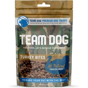 Team Dog Turkey Bites Dog Freeze-Dried Treats, 5.2-oz bag