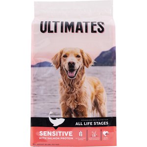 Ultimates Sensitive With Salmon Protein Dry Dog Food, 28-lb bag