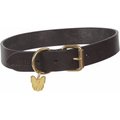 Digby & Fox Flat Leather Dog Collar, Brown, Large