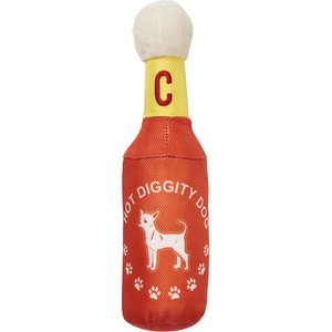 Cosmo Furbabies Hot Sauce Dog Toy, Red, 10-in