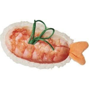 Cosmo Furbabies Sushi Plush Dog Toy, Shrimp, 6-in