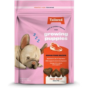 Tailored Growing Puppies Real Beef Recipe Grain-Free Dog Treats, 16-oz bag