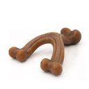 Nylabone Gourmet Style Strong Chew Wishbone Bacon Dog Toy, Brown, Small