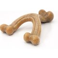 Nylabone Gourmet Style Strong Chew Wishbone Chicken Dog Toy, Brown, Large