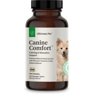 Ultimate Pet Nutrition Canine Comfort Calming & Relaxation Support Supplement for Dogs, 60 count