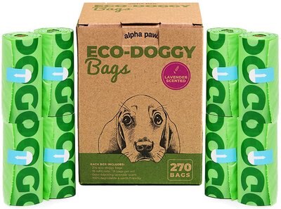 Alpha Paw Eco Doggy Bags Poop Bags, Lavender Scented, 270 Count, slide 1 of 1