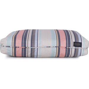 Pendleton All Season Indoor/Outdoor Pillow Dog Bed w/ Removable Cover, Coral Stripe, Small