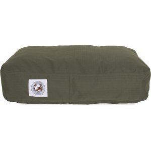 Carolina Pet Brutus Tuff Chew Resistant Pillow Dog Bed w/ Removable Cover, Olive, Small
