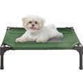 Pet Adobe Cot-Style Elevated Pet Bed, Green, 24.5-in