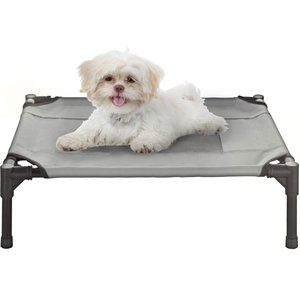 Pet Adobe Elevated Dog Bed, Gray, 24.5-in