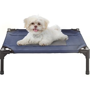 Pet Adobe Elevated Dog Bed, Blue, 24.5-in