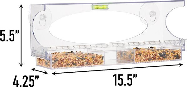 North States Large Clear Choice Window Bird Feeder slide 1 of 5